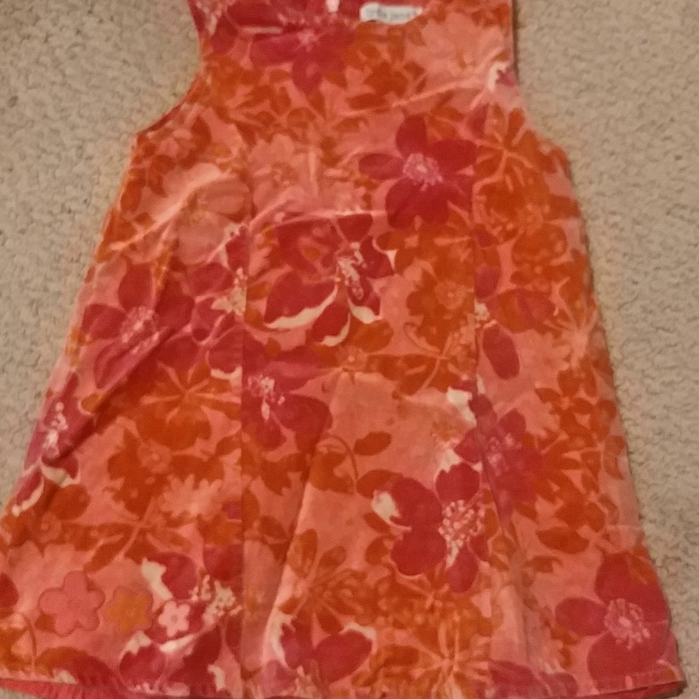 Girls Velvet floral jumper 3T.
